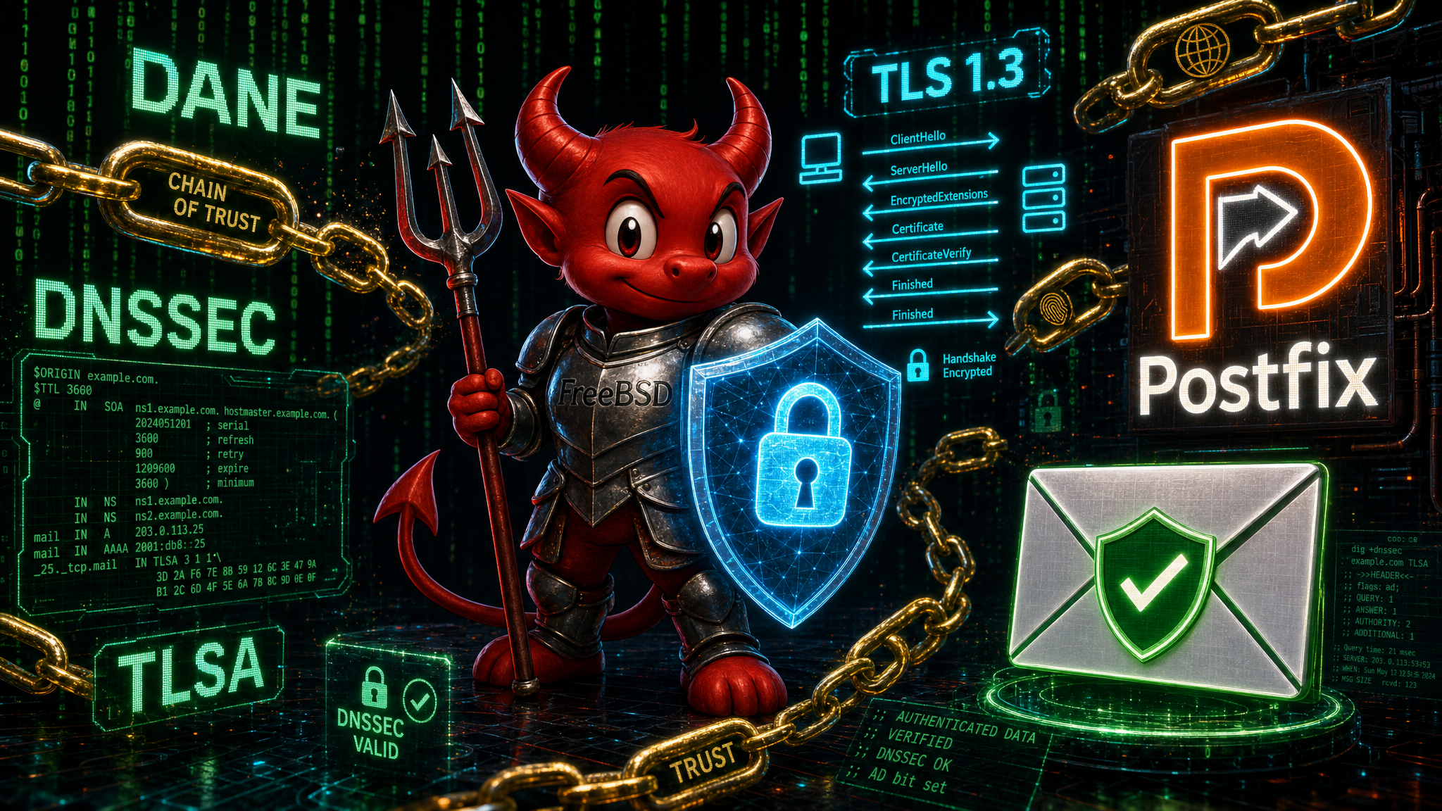 FreeBSD + Postfix - Hardening com DANE, DNSSEC e TLSA